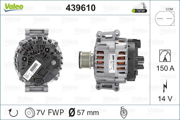 Valeo 439610 - Ģenerators autodraugiem.lv