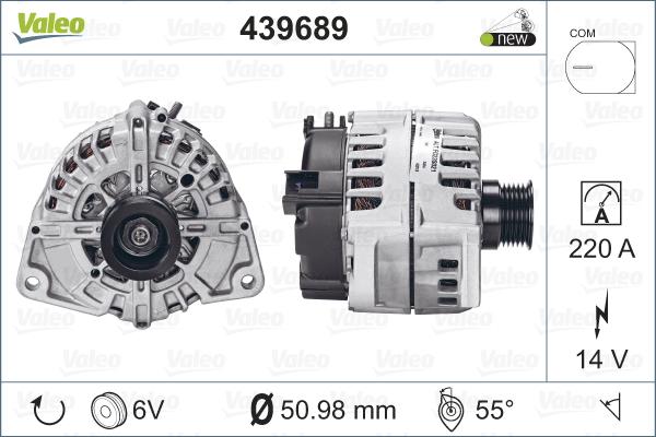 Valeo 439689 - Ģenerators autodraugiem.lv