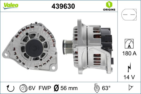 Valeo 439630 - Ģenerators autodraugiem.lv