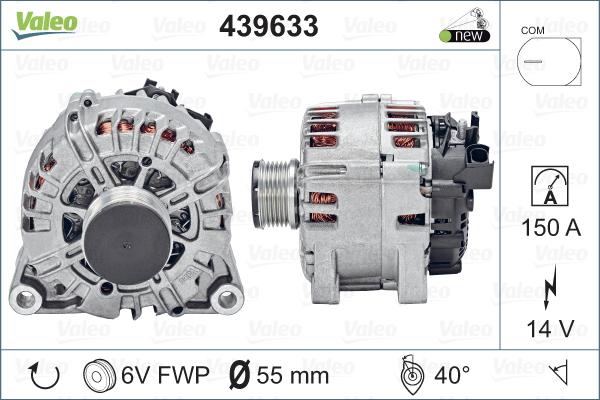 Valeo 439633 - Ģenerators autodraugiem.lv