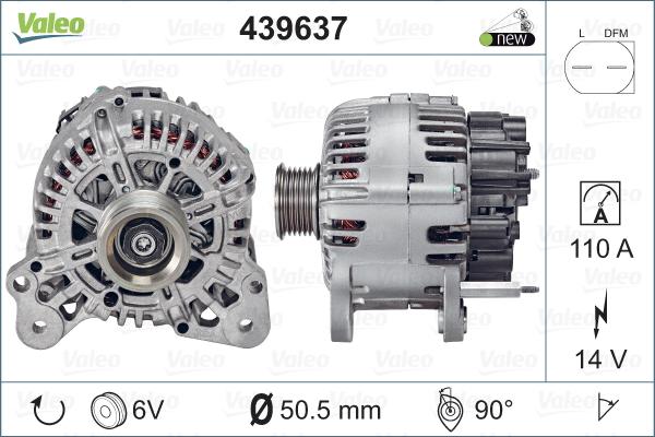 Valeo 439637 - Ģenerators autodraugiem.lv