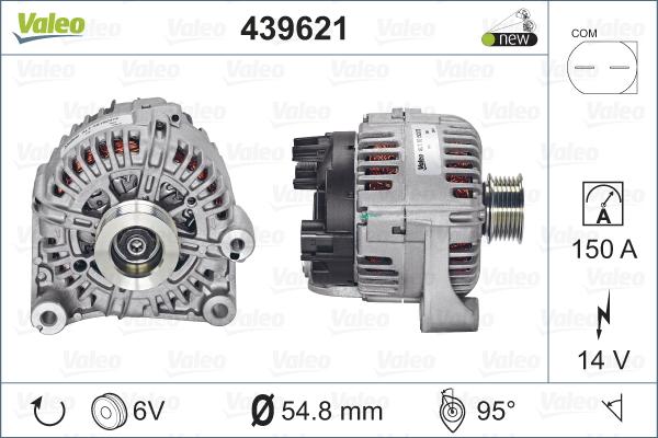 Valeo 439621 - Ģenerators autodraugiem.lv