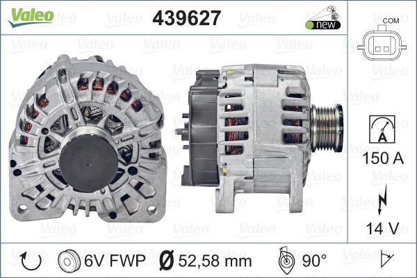 Valeo 439627 - Ģenerators autodraugiem.lv