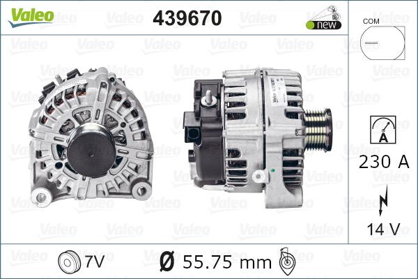 Valeo 439670 - Ģenerators autodraugiem.lv