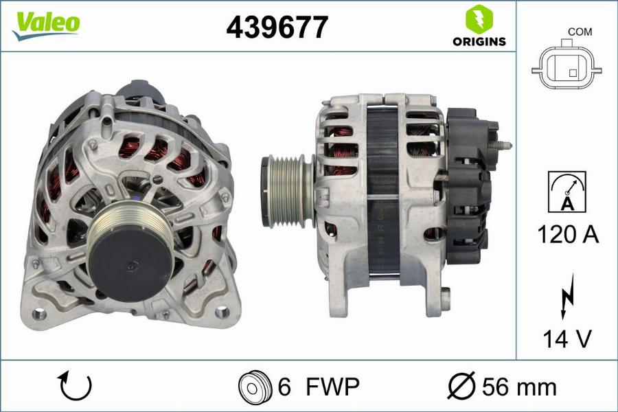 Valeo 439677 - Ģenerators autodraugiem.lv