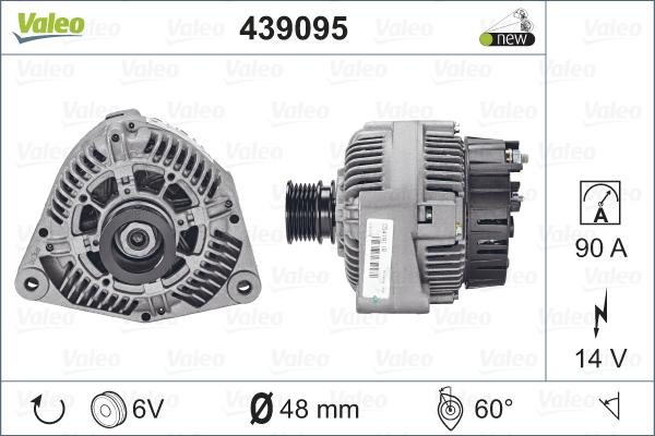 Valeo 439095 - Ģenerators autodraugiem.lv