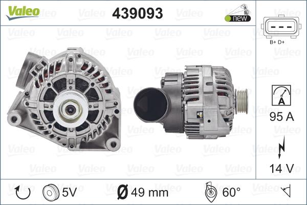 Valeo 439093 - Ģenerators autodraugiem.lv