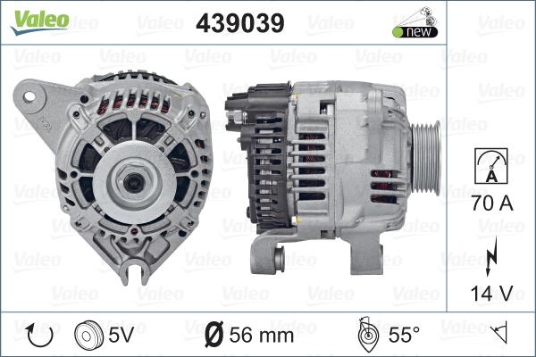 Valeo 439039 - Ģenerators autodraugiem.lv