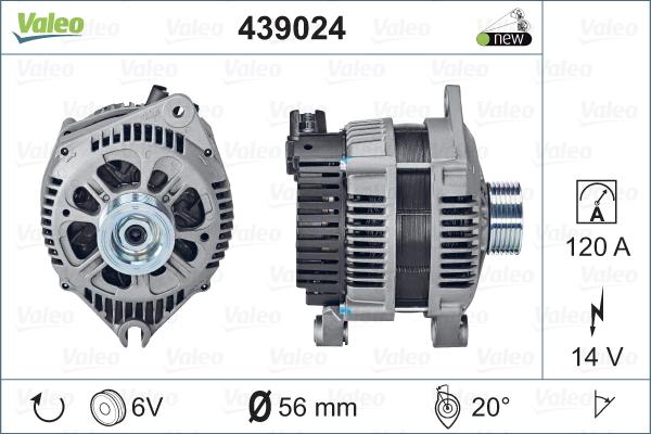Valeo 439024 - Ģenerators autodraugiem.lv