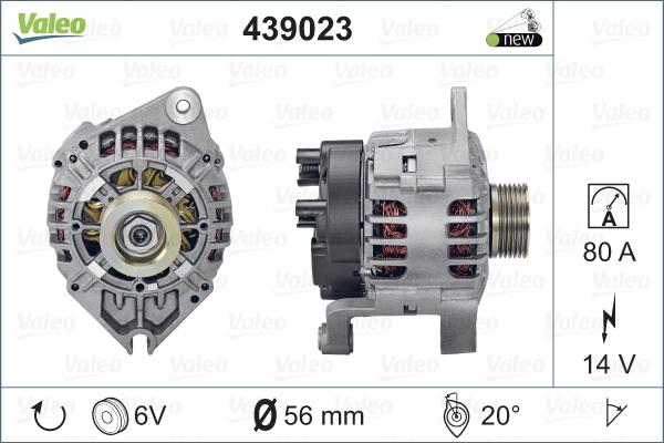 Valeo 439023 - Ģenerators autodraugiem.lv
