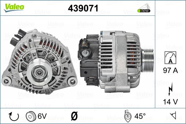 Valeo 439071 - Ģenerators autodraugiem.lv