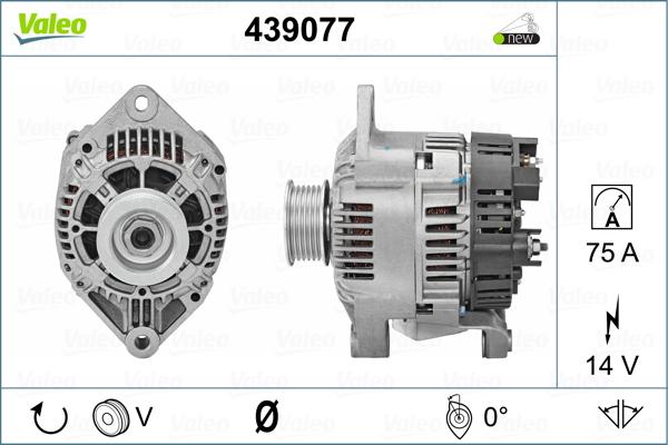 Valeo 439077 - Ģenerators autodraugiem.lv