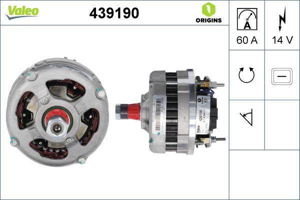 Valeo 439190 - Ģenerators autodraugiem.lv