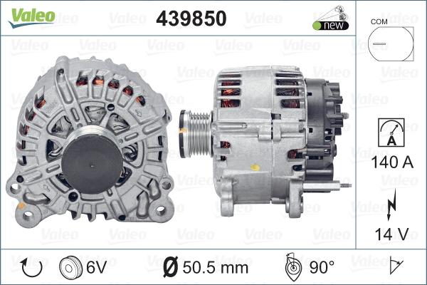 Valeo 439850 - Ģenerators autodraugiem.lv