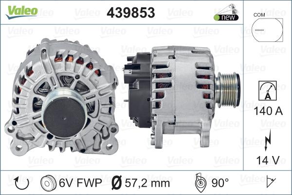 Valeo 439853 - Ģenerators autodraugiem.lv