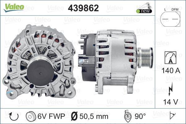 Valeo 439862 - Ģenerators autodraugiem.lv
