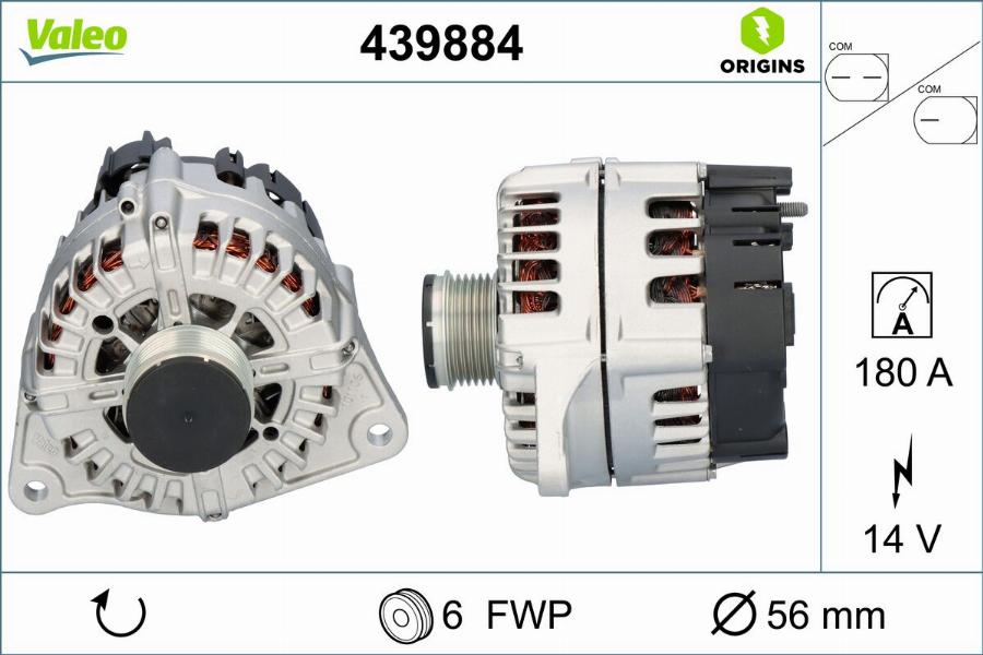 Valeo 439884 - Ģenerators autodraugiem.lv