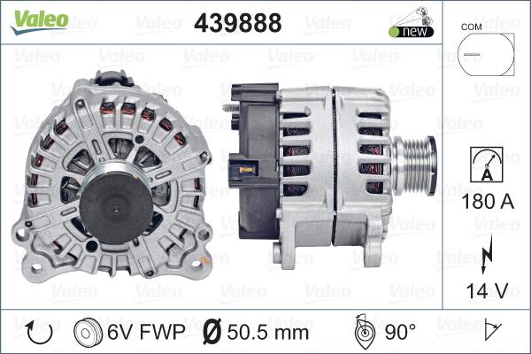 Valeo 439888 - Ģenerators autodraugiem.lv