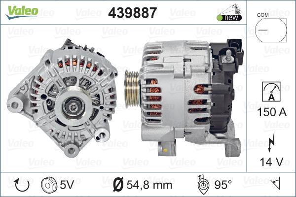 Valeo 439887 - Ģenerators autodraugiem.lv