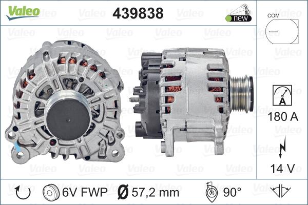 Valeo 439838 - Ģenerators autodraugiem.lv