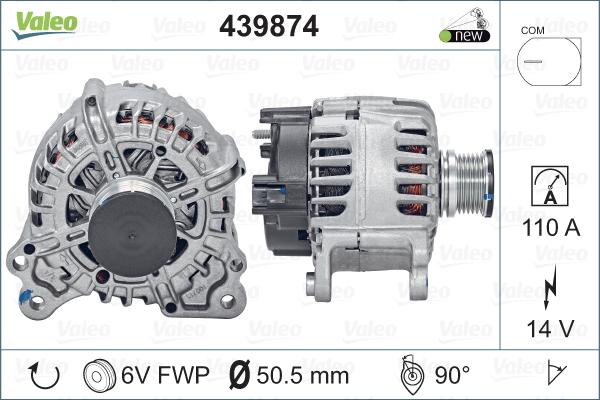 Valeo 439874 - Ģenerators autodraugiem.lv