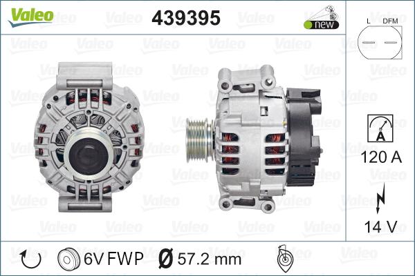 Valeo 439395 - Ģenerators autodraugiem.lv
