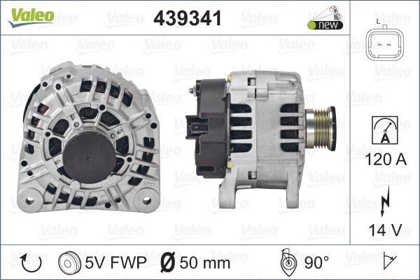 Valeo 439341 - Ģenerators autodraugiem.lv