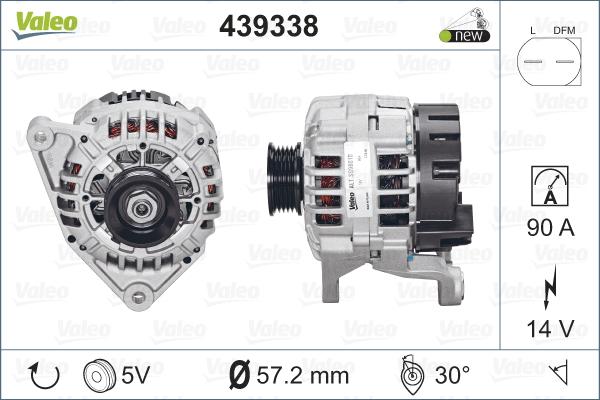 Valeo 439 338 - Ģenerators autodraugiem.lv