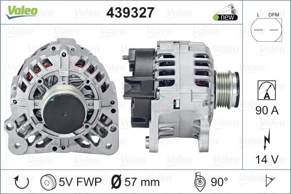 Valeo 439327 - Ģenerators autodraugiem.lv