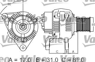 Valeo 439293 - Ģenerators autodraugiem.lv