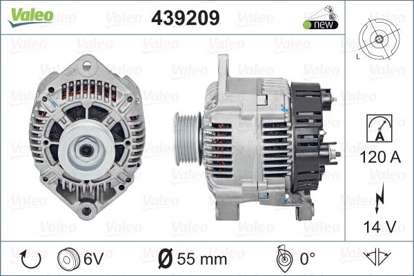 Valeo 439209 - Ģenerators autodraugiem.lv