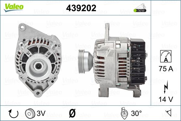 Valeo 439202 - Ģenerators autodraugiem.lv