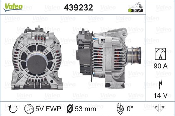 Valeo 439232 - Ģenerators autodraugiem.lv