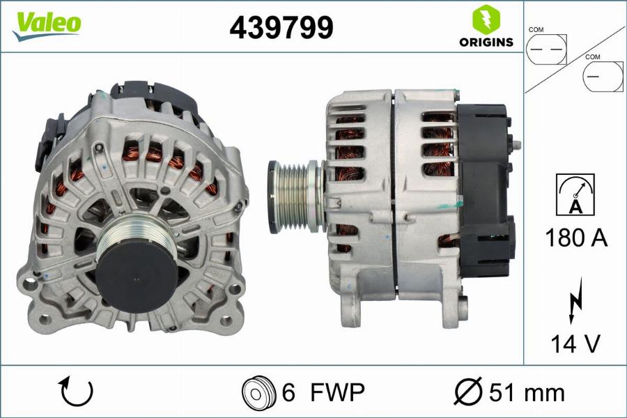 Valeo 439799 - Ģenerators autodraugiem.lv