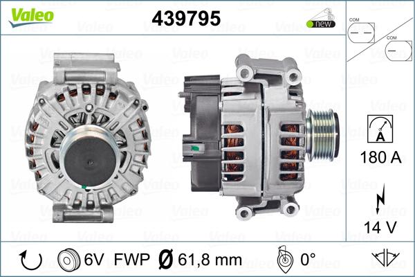 Valeo 439795 - Ģenerators autodraugiem.lv