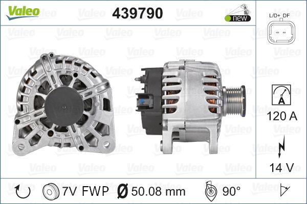 Valeo 439790 - Ģenerators autodraugiem.lv