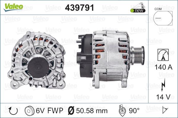 Valeo 439791 - Ģenerators autodraugiem.lv