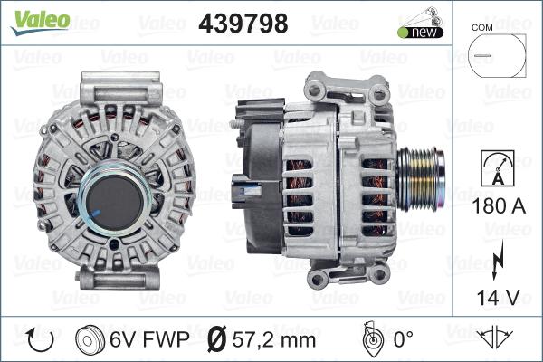 Valeo 439798 - Ģenerators autodraugiem.lv