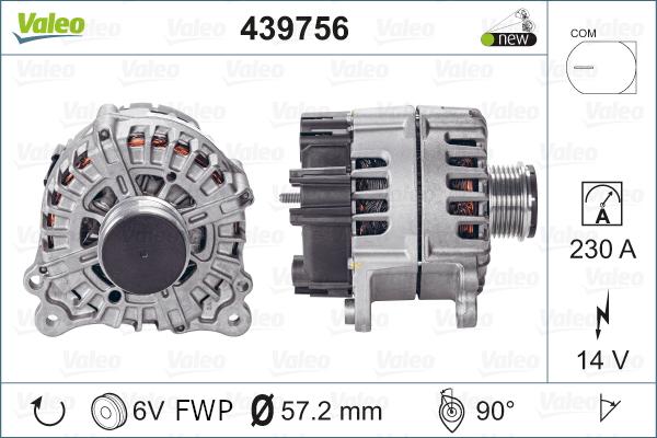 Valeo 439756 - Ģenerators autodraugiem.lv