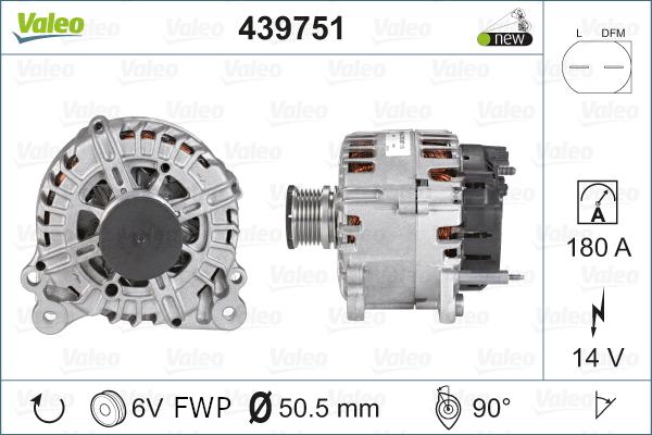 Valeo 439751 - Ģenerators autodraugiem.lv
