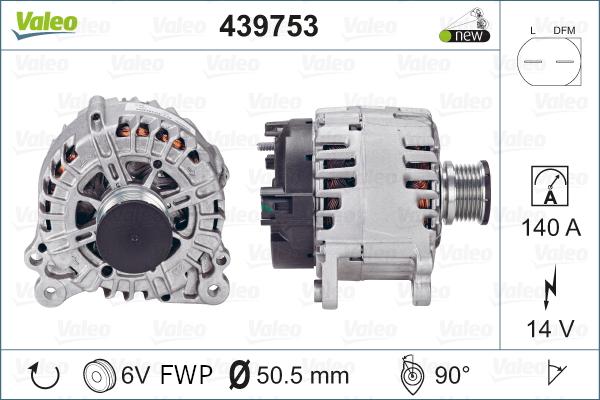 Valeo 439753 - Ģenerators autodraugiem.lv