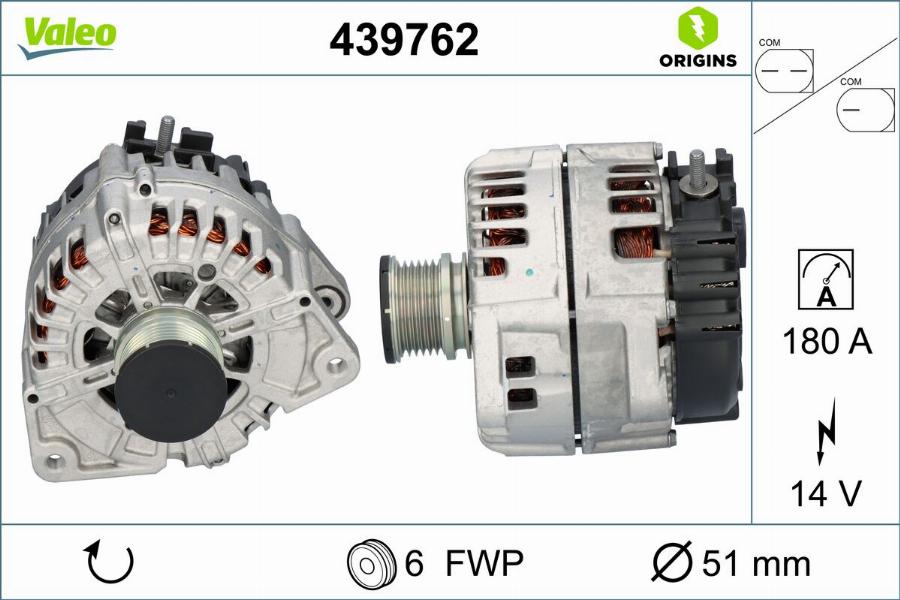 Valeo 439762 - Ģenerators autodraugiem.lv