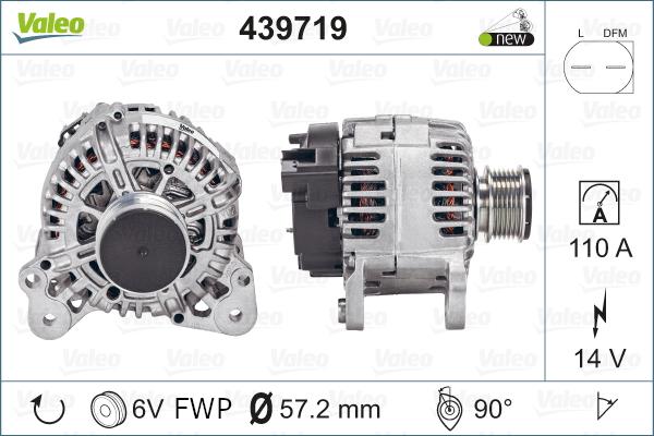 Valeo 439719 - Ģenerators autodraugiem.lv