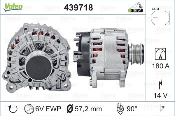 Valeo 439718 - Ģenerators autodraugiem.lv