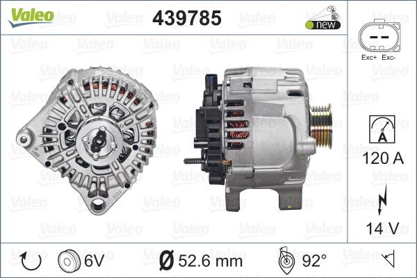 Valeo 439785 - Starteris-ģenerators autodraugiem.lv