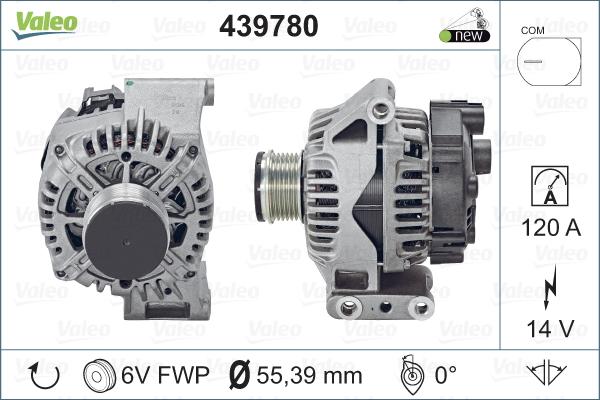 Valeo 439780 - Ģenerators autodraugiem.lv