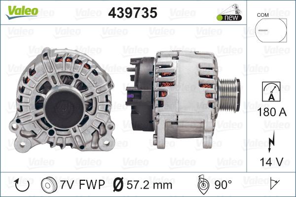 Valeo 439735 - Ģenerators autodraugiem.lv