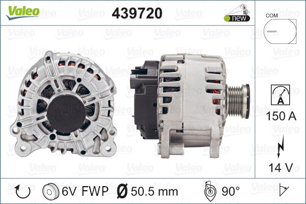 Valeo 439720 - Ģenerators autodraugiem.lv