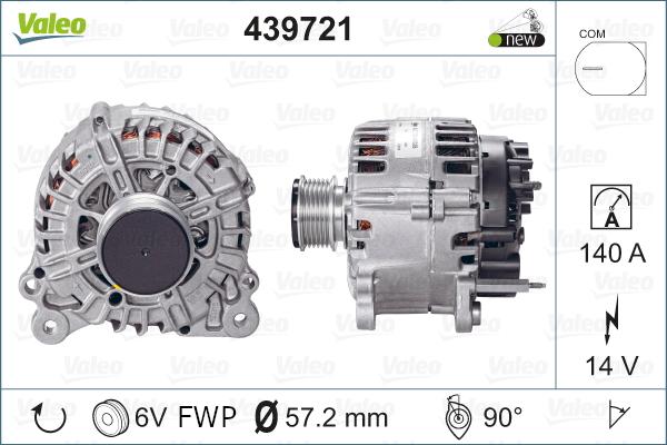 Valeo 439721 - Ģenerators autodraugiem.lv
