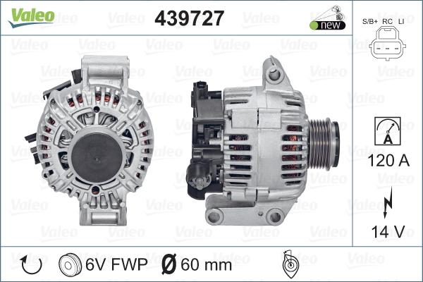 Valeo 439727 - Ģenerators autodraugiem.lv